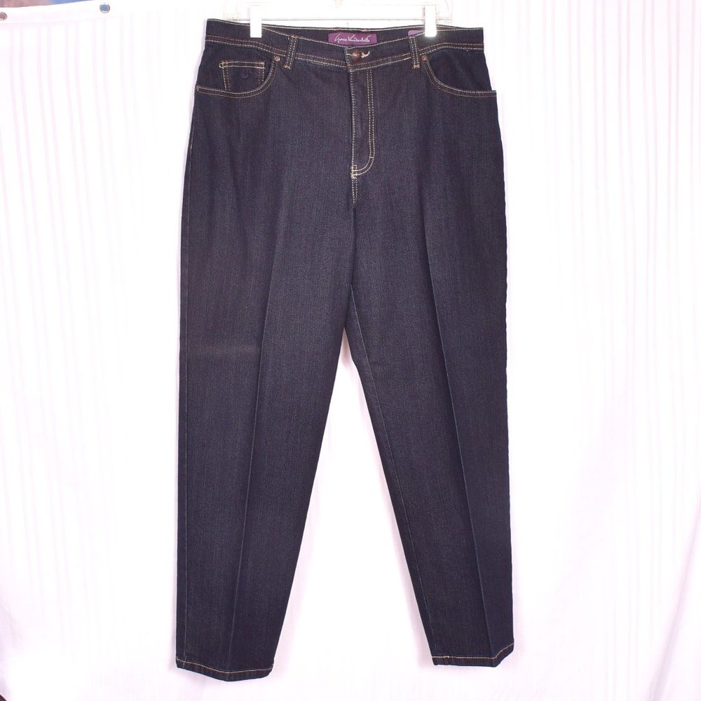 Gloria Vanderbilt Jeans Amanda Dark Wash Size 18